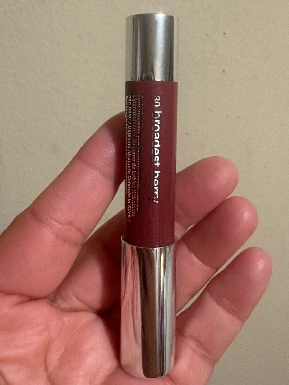 Clinique Chubby Stick Moisturizing Lip Colour Balm Broadest Berry (30) Brand New